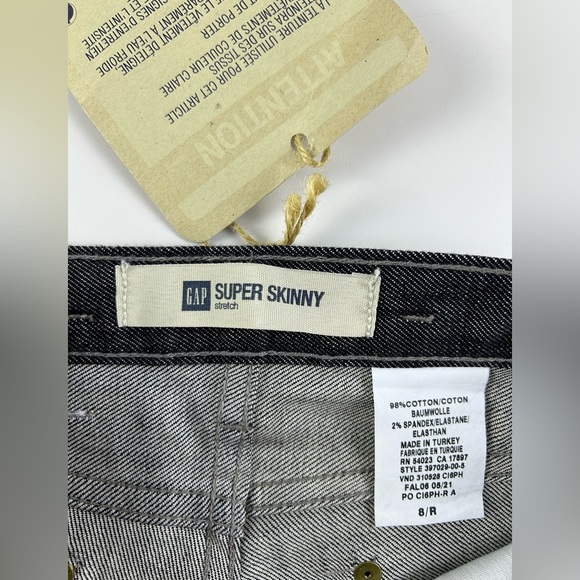 GAP Women’s Super Skinny Jeans Size 8R Color Black‎ - Picture 6 of 16